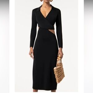 Cult Gaia Black Midi Dress